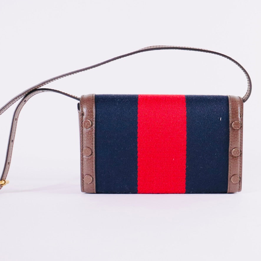 GUCCI GG Double G Web Mini Bag