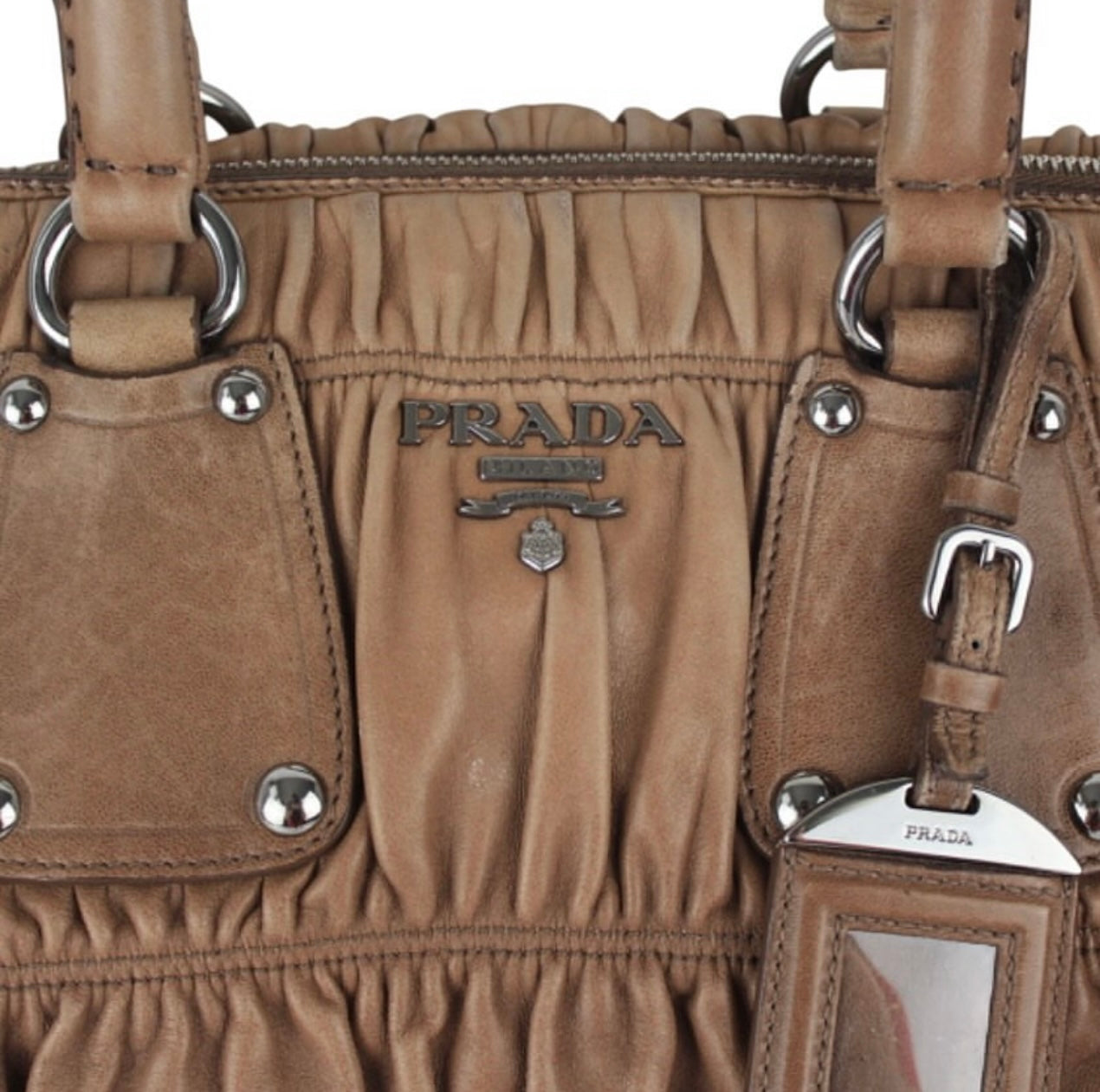 Prada Ombre Nappa Gaufre Satchel Bag