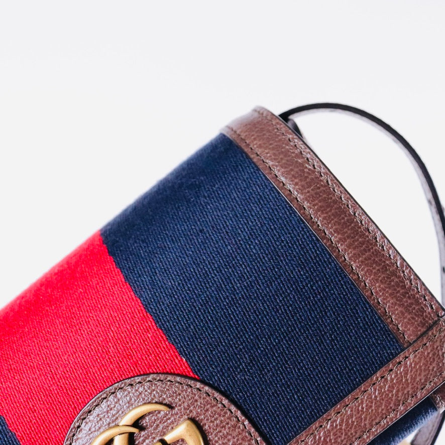 GUCCI GG Double G Web Mini Bag