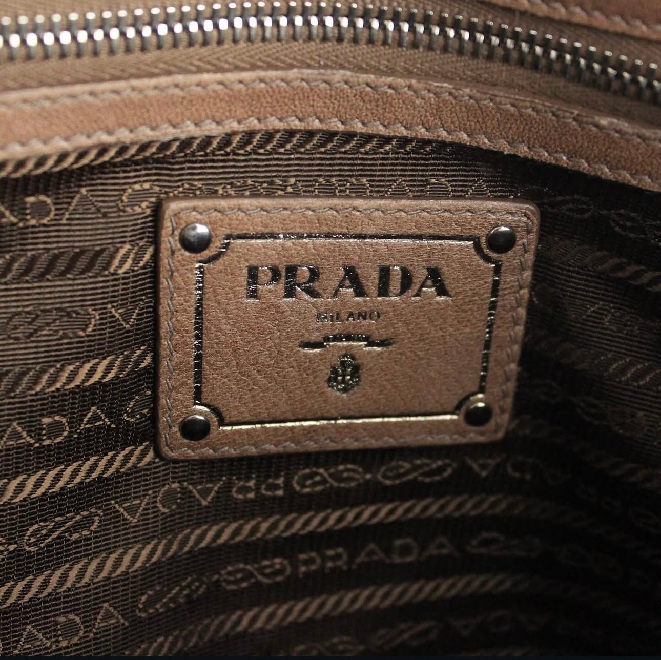 Prada Ombre Nappa Gaufre Satchel Bag
