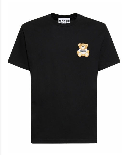 Moschino Teddy Embroidered Cotton Jersey T-shirt