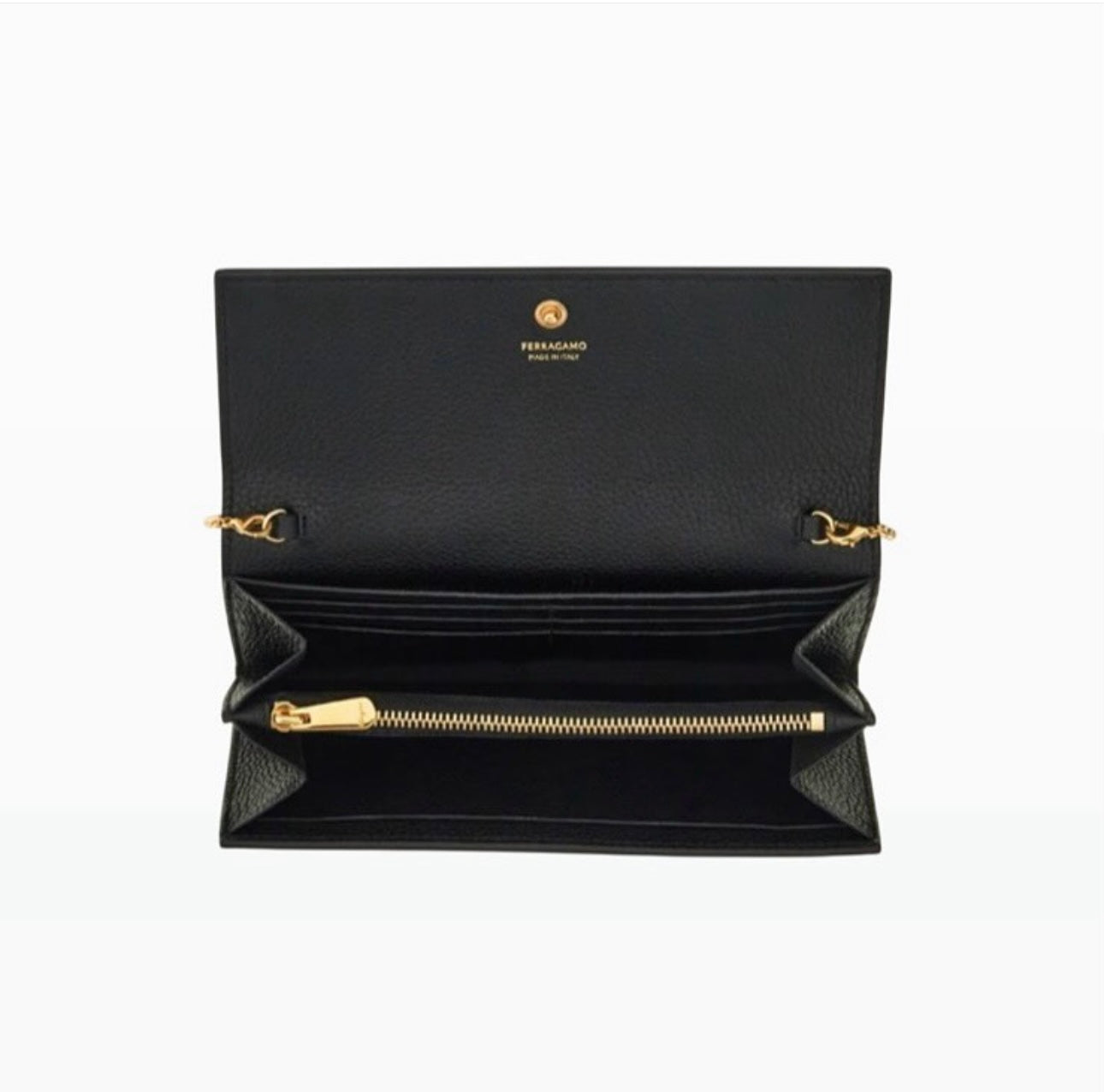 Ferragamo Gancini Wallet with Chain
