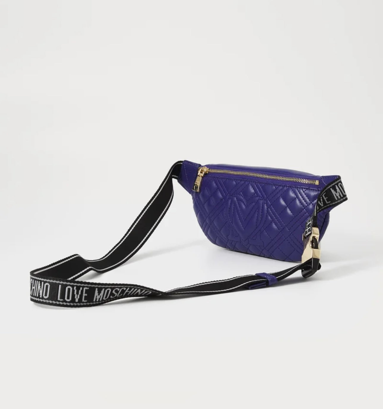 Love Moschino Logo Plaque Belt Bag