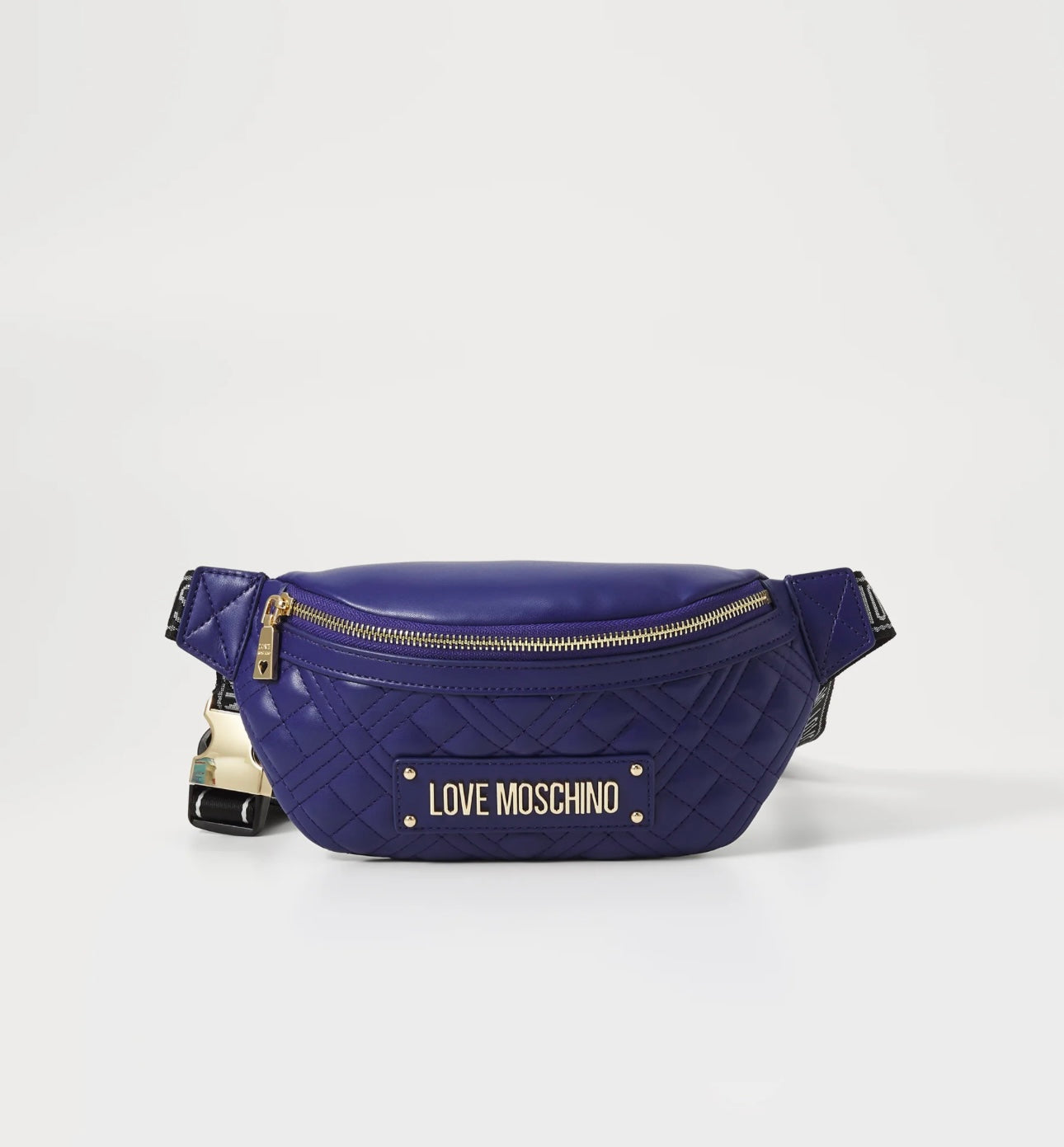 Love Moschino Logo Plaque Belt Bag