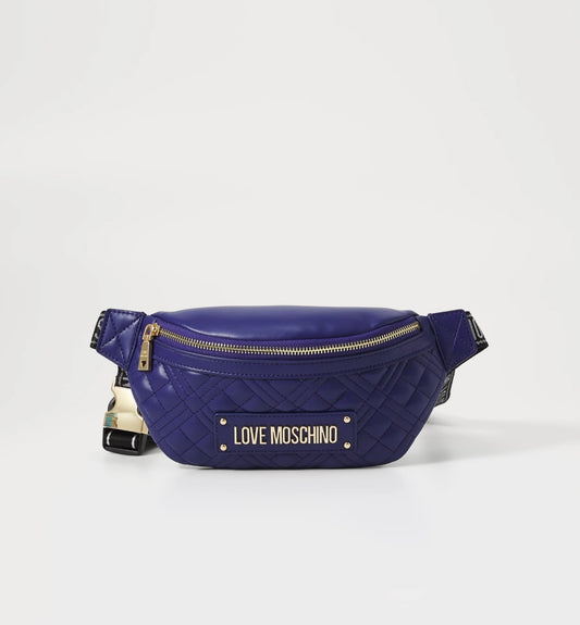 Love Moschino Logo Plaque Belt Bag