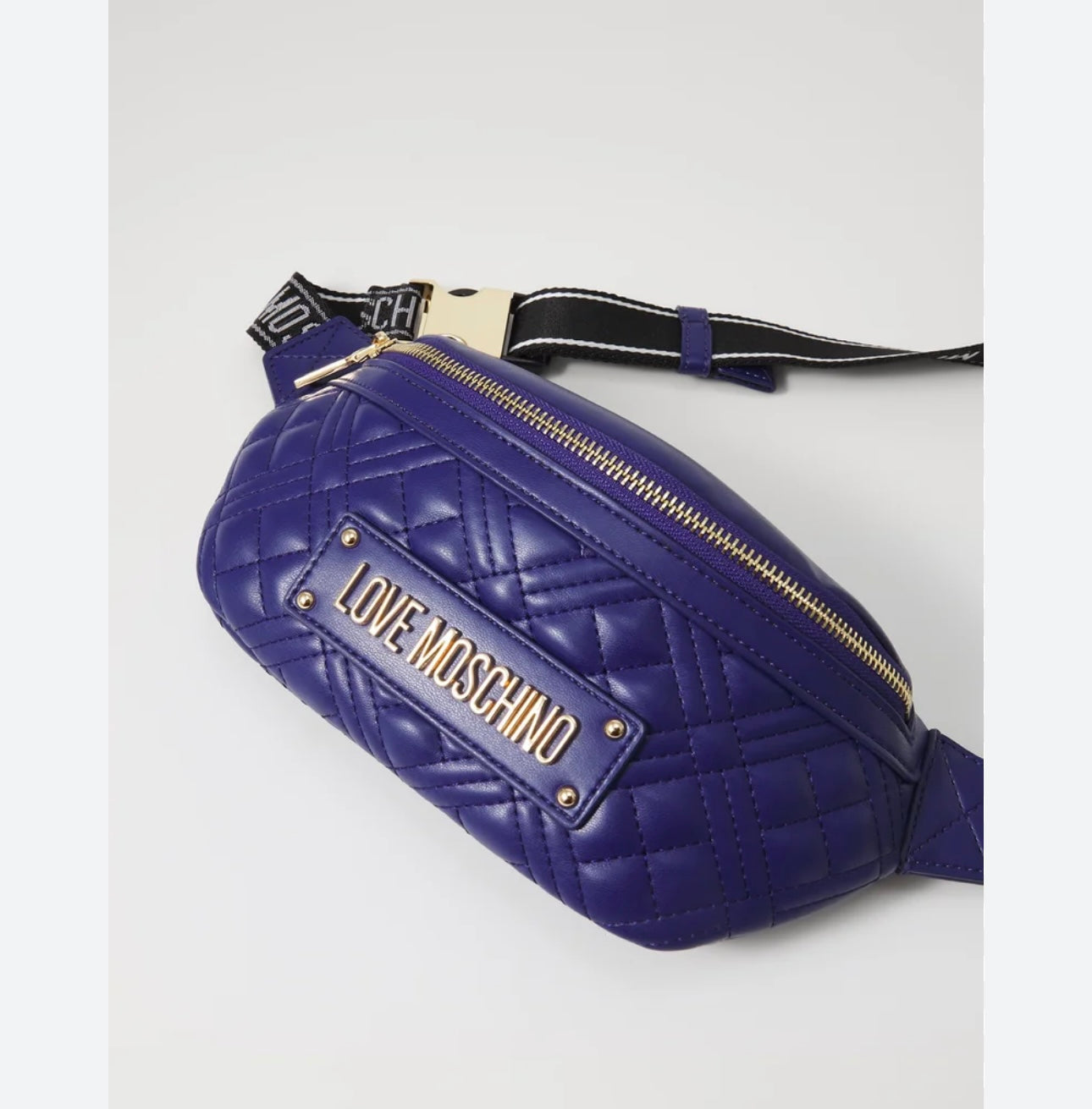 Love Moschino Logo Plaque Belt Bag