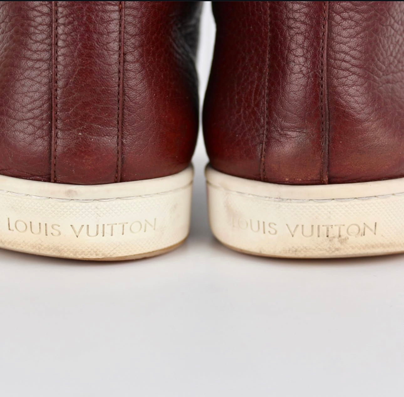 LV Leather Surfside High Top Sneakers
