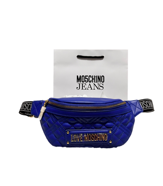 Love Moschino Logo Plaque Belt Bag