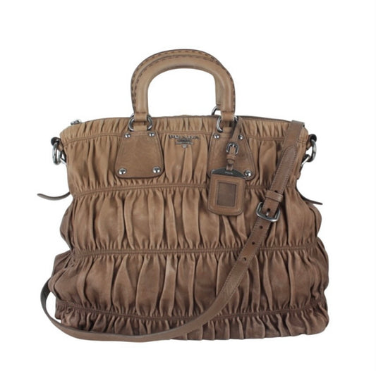 Prada Ombre Nappa Gaufre Satchel Bag