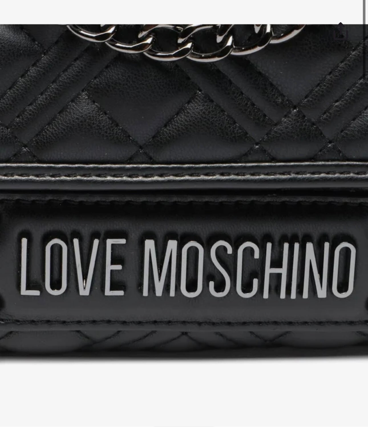 Moschino Embossed Shoulder Bag