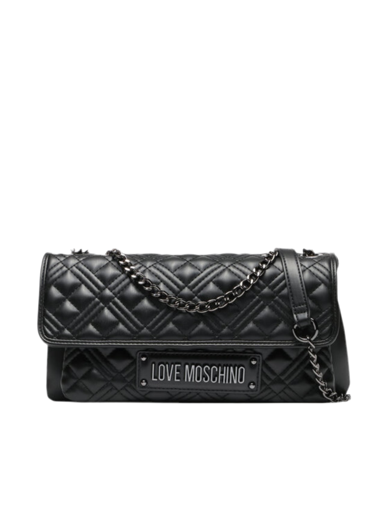Moschino Embossed Shoulder Bag