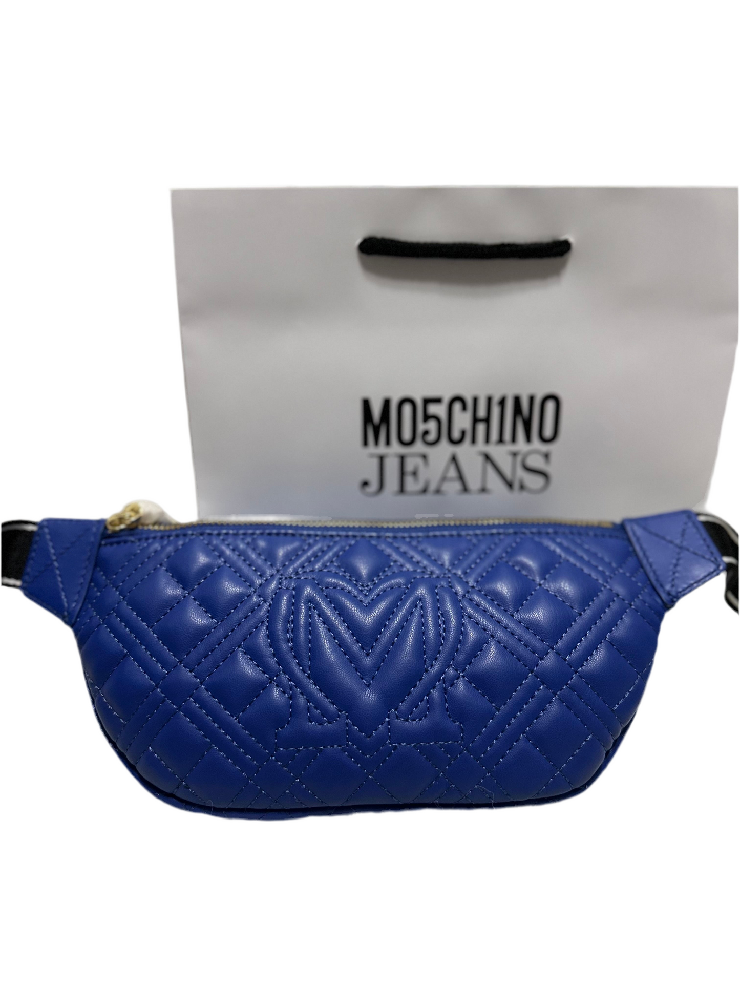 Love Moschino Logo Plaque Belt Bag