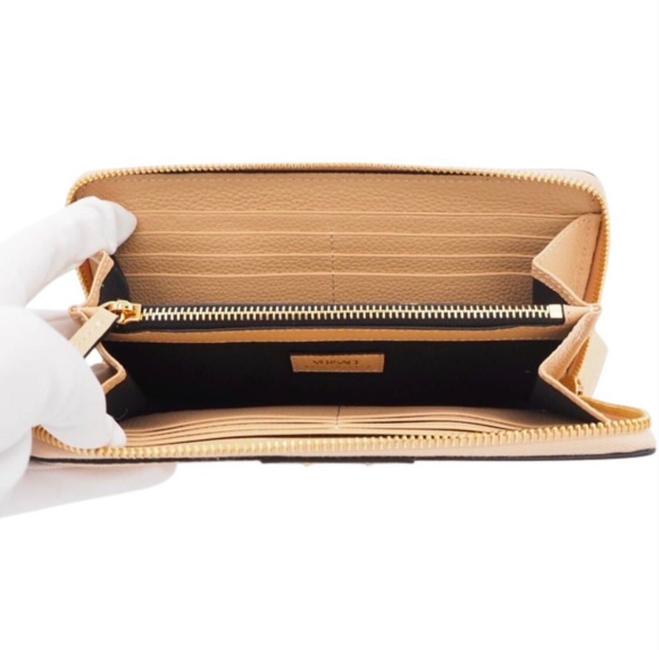 Small Top Handle Versace with matching zippy wallet