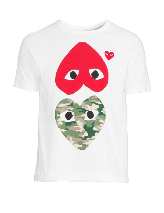COMME DES GARÇONS PLAY
Mixed Heart T-Shirt