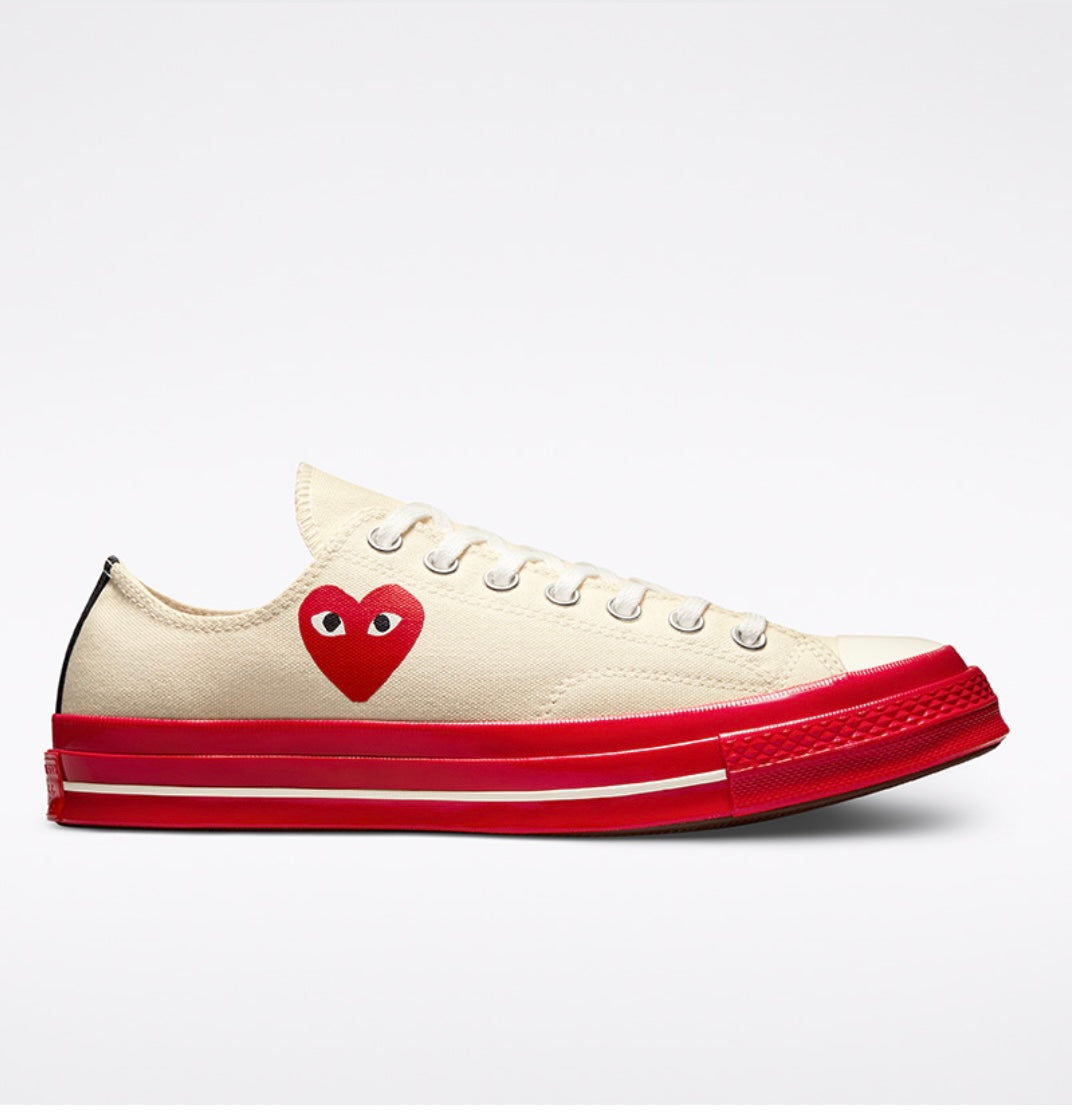 Off-White & Red Converse Edition Chuck 70 Sneakers
