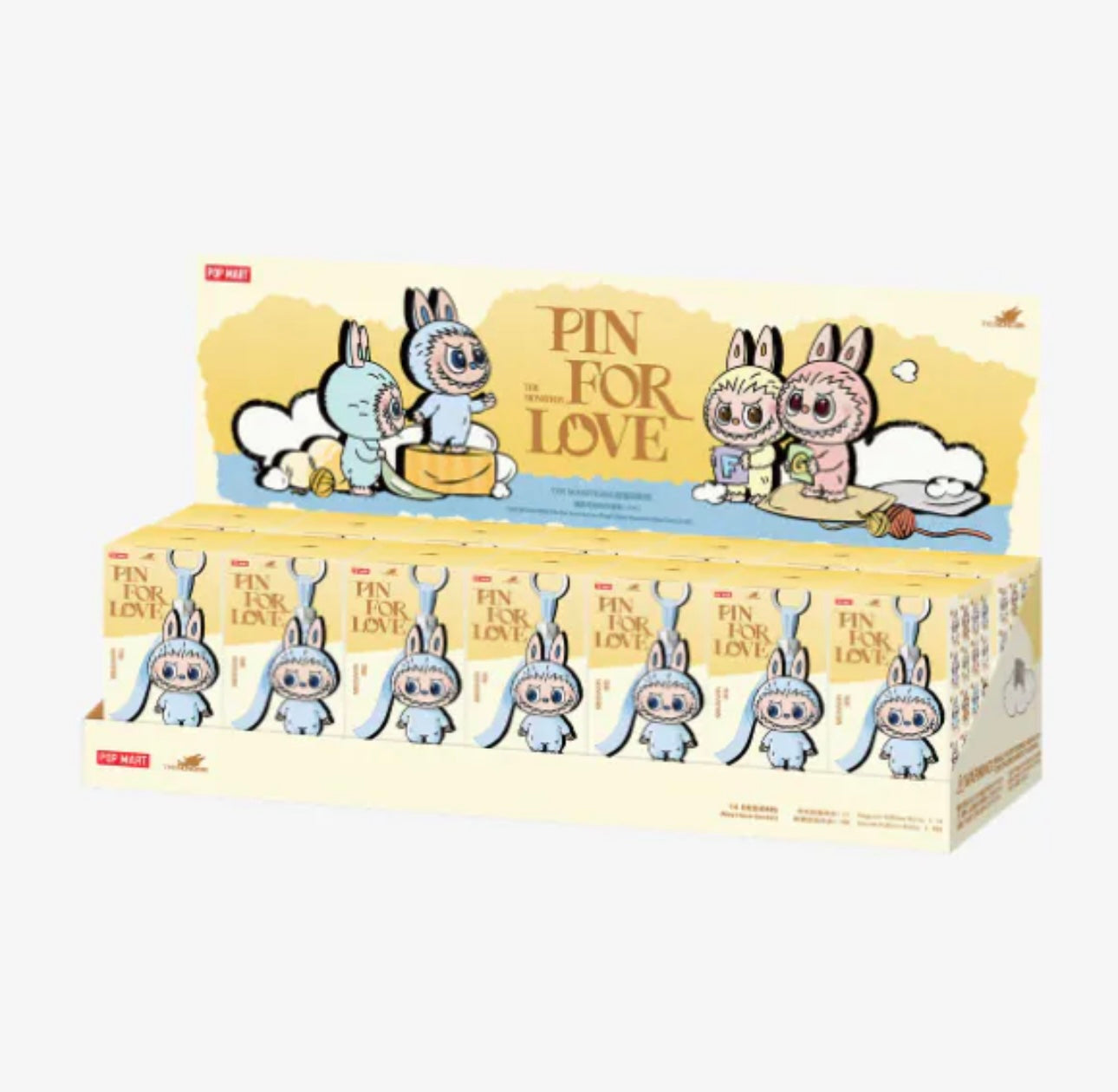 Labubu 4.0 Pin for Love Series - Vinyl Plush Pendant Blind Box (A-M)