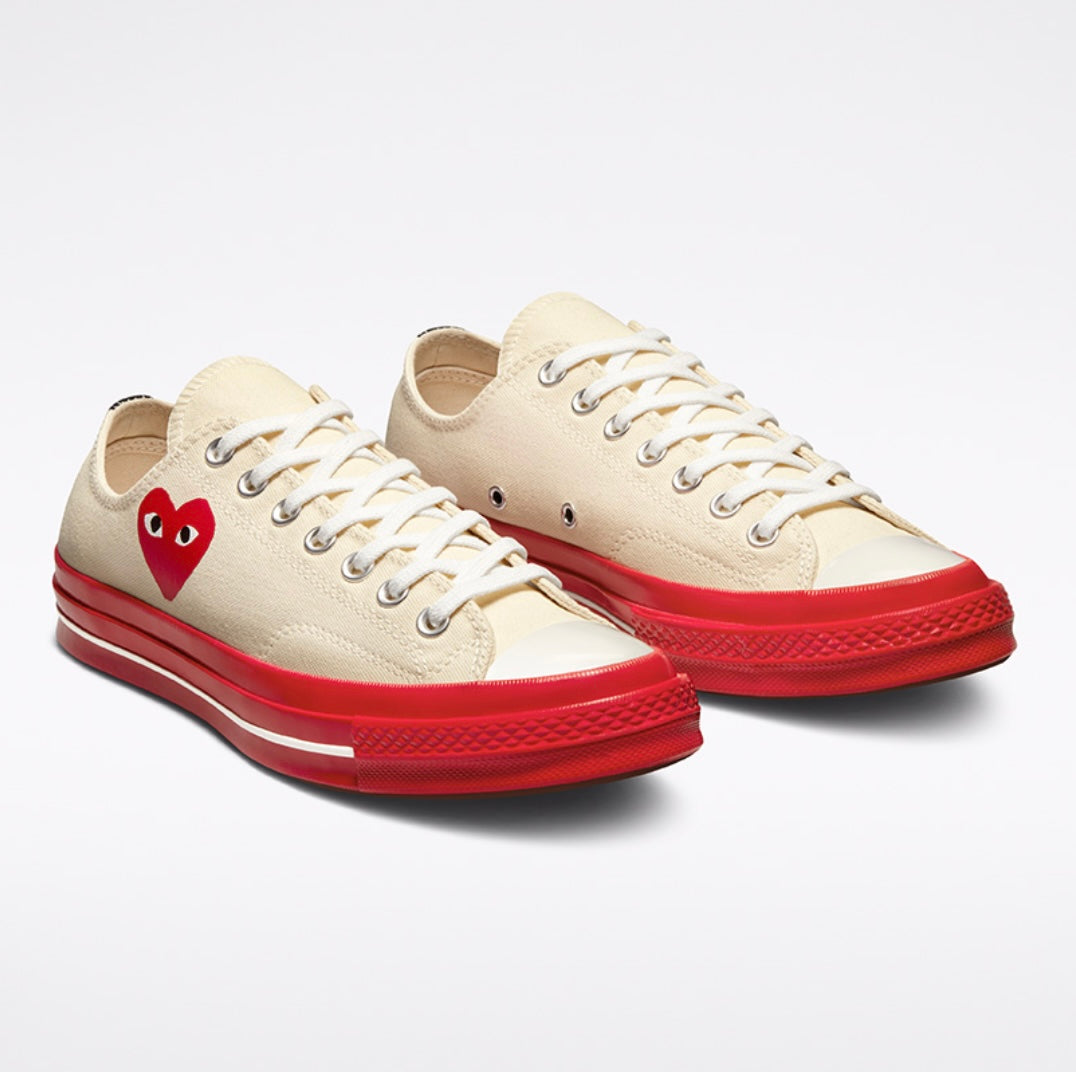 Off-White & Red Converse Edition Chuck 70 Sneakers